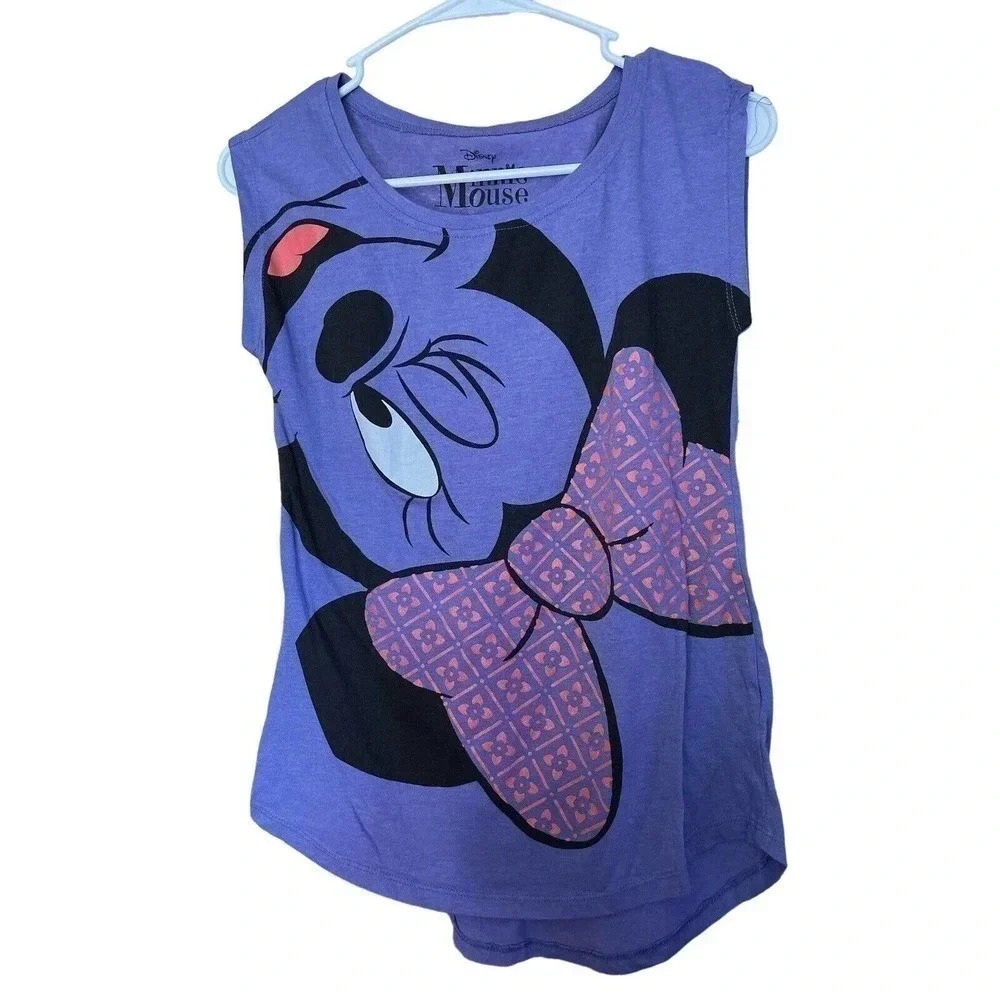DISNEY MINNIE MOUSE PURPLE SHIRT SIZE SMALL